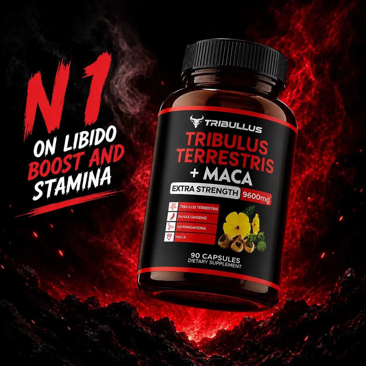 TRIBULLUS™ Tribulus + Maca Extract Capsules Peashe